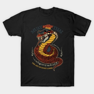 Vintage Muay Thai Tattoo Snake T-Shirt